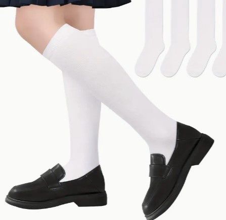 White Knee High Socks