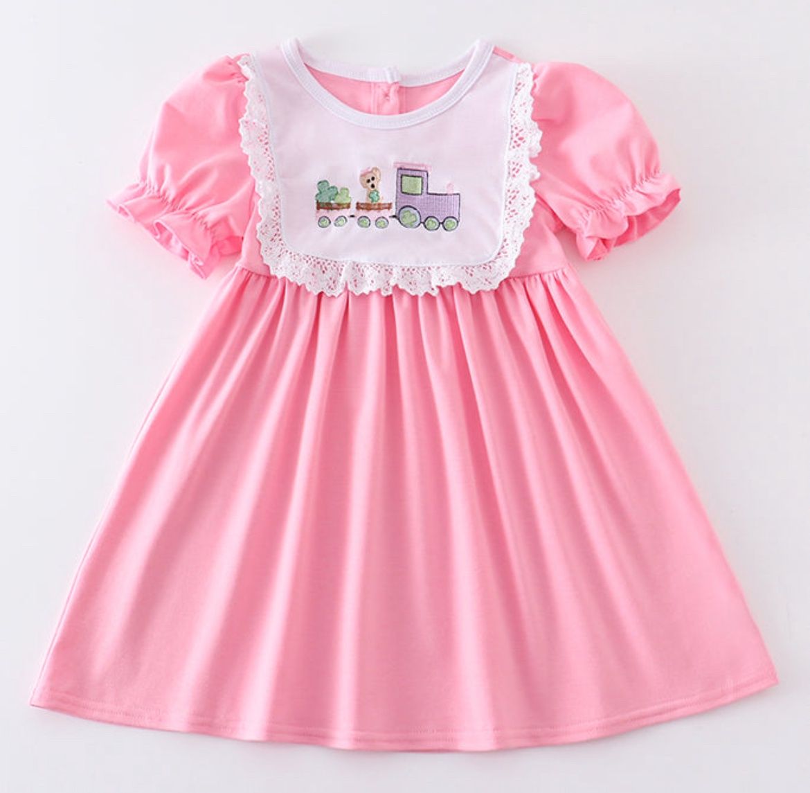 Pink Clover Train Dress