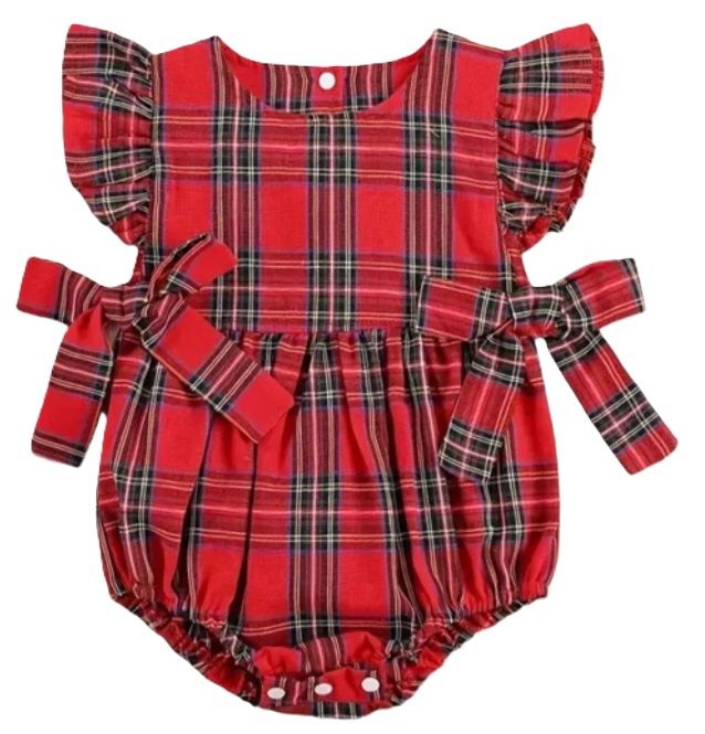 Tartan Plaid Girls Bubble