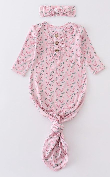 Candy Cane Baby Gown