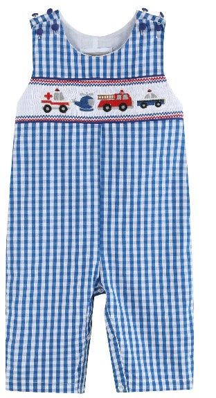 Smocked Emergency Car Long All