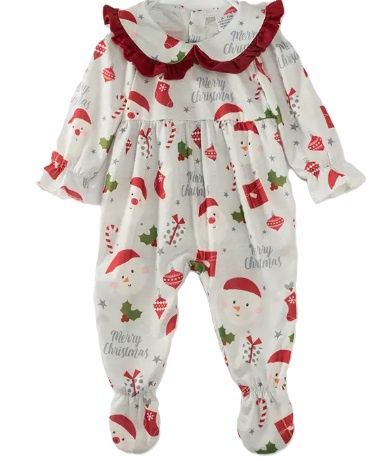 Christmas Santa Ruffle Romper