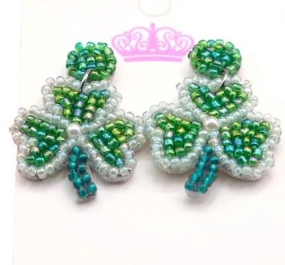 St Patty's Day Earrings, Size: Shamrock