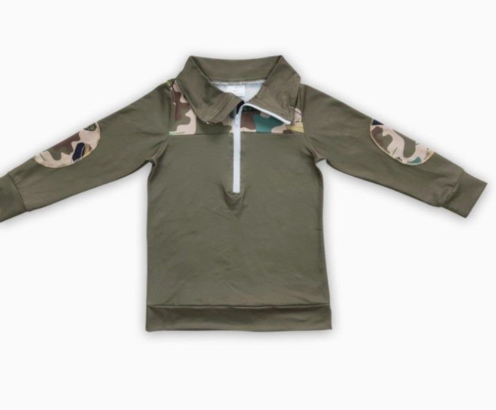 Boys Camo Tank Pull Over