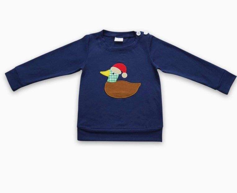 Christmas Duck LS T Shirt