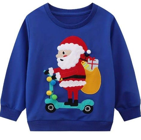 Santa on Scooter Sweatshirt