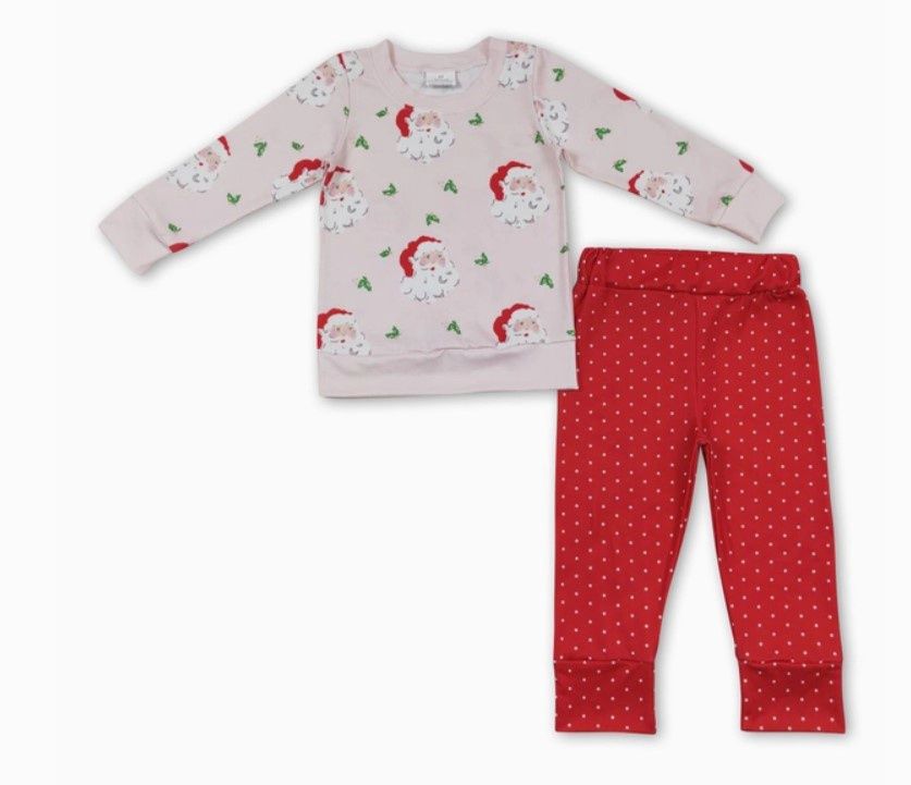 Pink Vintage Santa Outfit