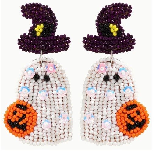 Ghost Beaded Earring