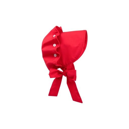 Beaufort Bonnet - Broadcloth Richmond Red, Size: S