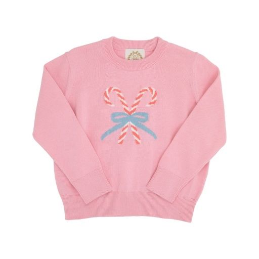 Isabelle`s Intarsia Sweater- Hamptons Hot Pink/Candy Canes, Size: 4T