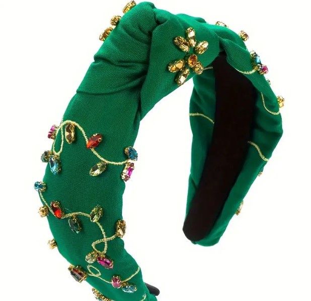 Green Christmas Light Headband