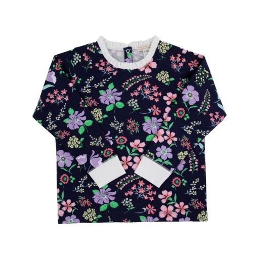 Cassidy Comfy Crewneck, Colour: Buckhead Botanicals/Worth Avenue White, Size: 3T