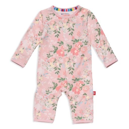 Ainslee Bamboo Magnetic Coverall, Size: 6-9M