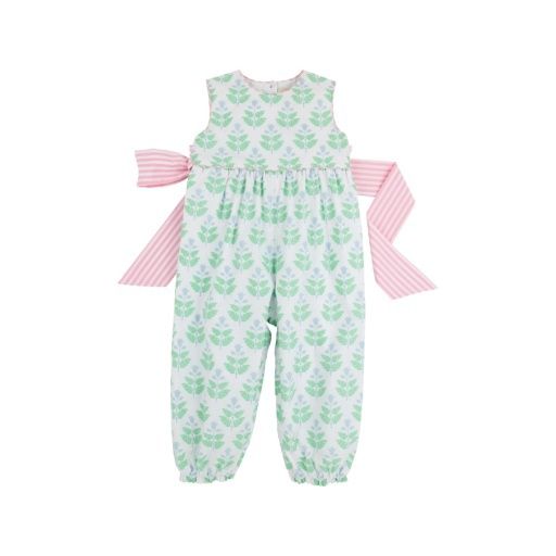 Rebecca Sleeveless Romper Broadcloth, Colour: Hanover Hand Block/Pier Party Pinckney Pink Stripe, Season: 25SP, Size: 2T