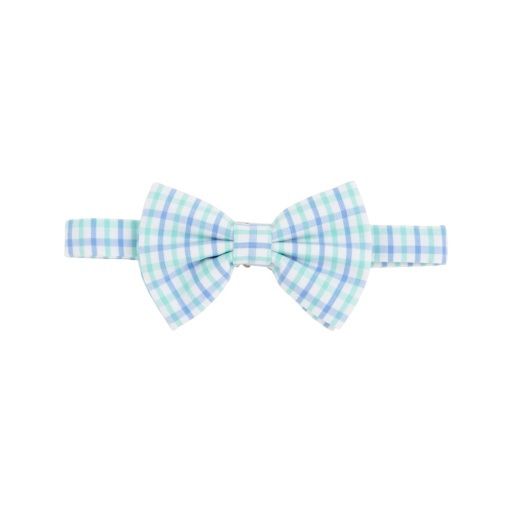 Baylor Bowtie, Size: 2-12, Colour: Sunrise Blvd Blue and Turks Teal Check, Season: 25SP