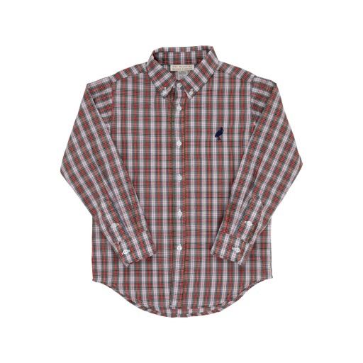 Dean`s List Dress Shirt, Colour: Merritt Park Plaid/Nantucket Navy, Season: 24FA, Size: 6