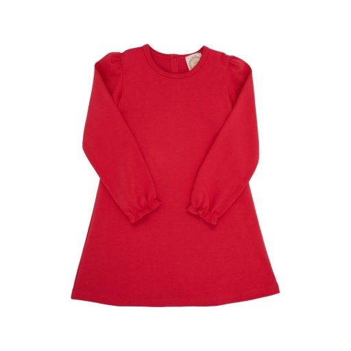 SadieSweatshirtDress-No Collar, Colour: Richmond Red, Season: 24FA, Size: 3T