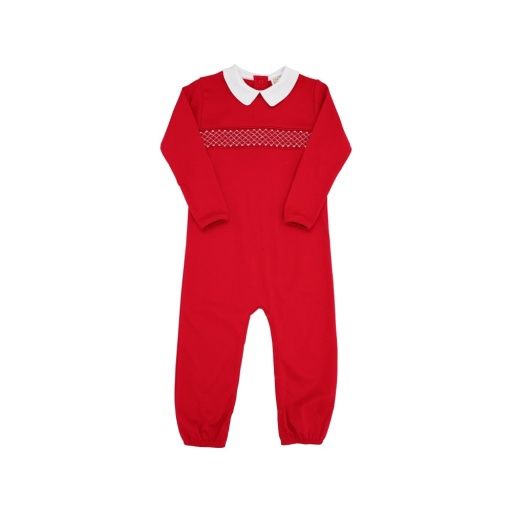 Rigsby Romper, Colour: Richmond Red/Worth Avenue White, Season: 24FA, Size: 1824M