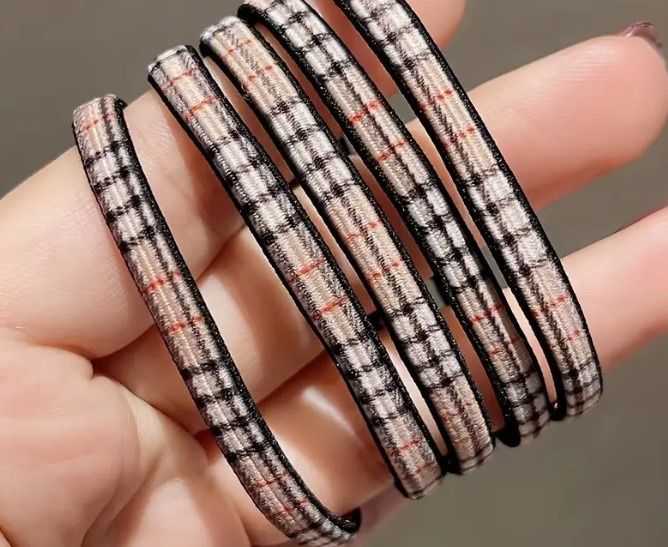 Plaid Hair Ties
