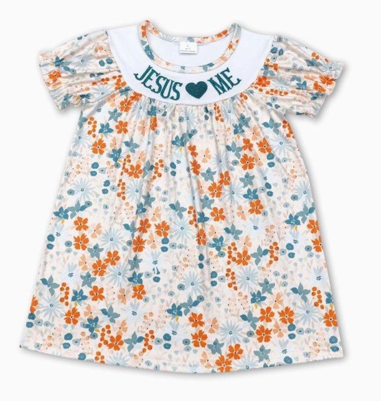 Fall Jesus Loves Me, Material: Dress, Size: 6/7