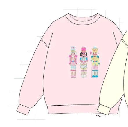 Mommy Embroidered Nutcracker Sweatshirt