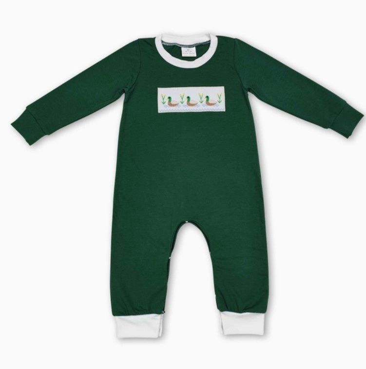 Green Duck, Duck, Duck Romper