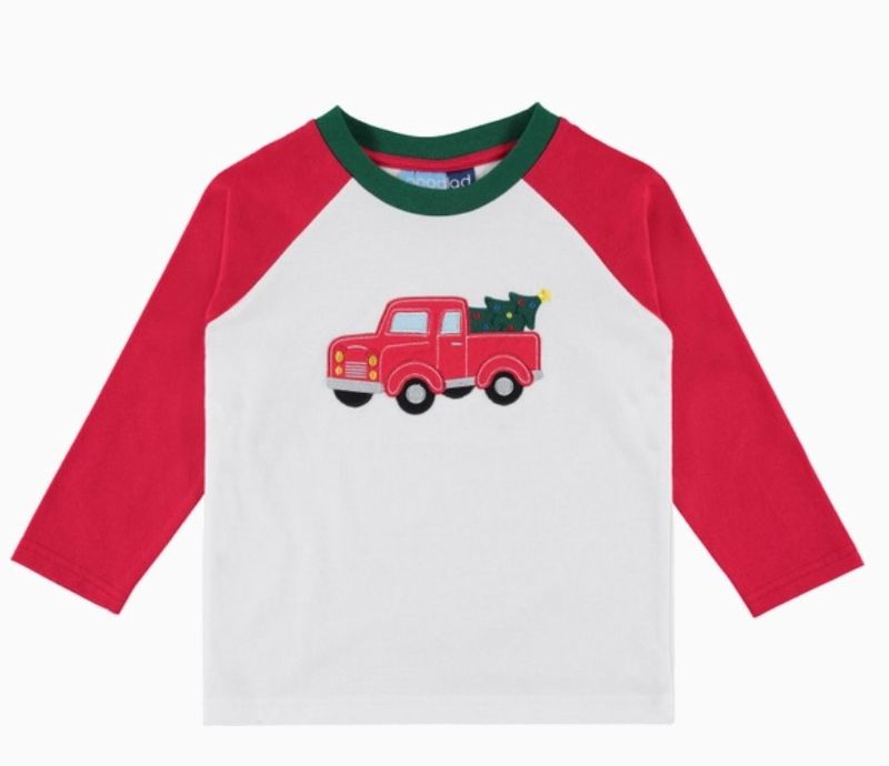 Christmas Tree Raglan LS T Shirt