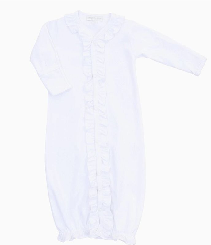 Essentials White Ruffle Converter Gown