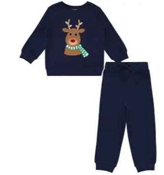 Navy Reindeer Sweatsuit