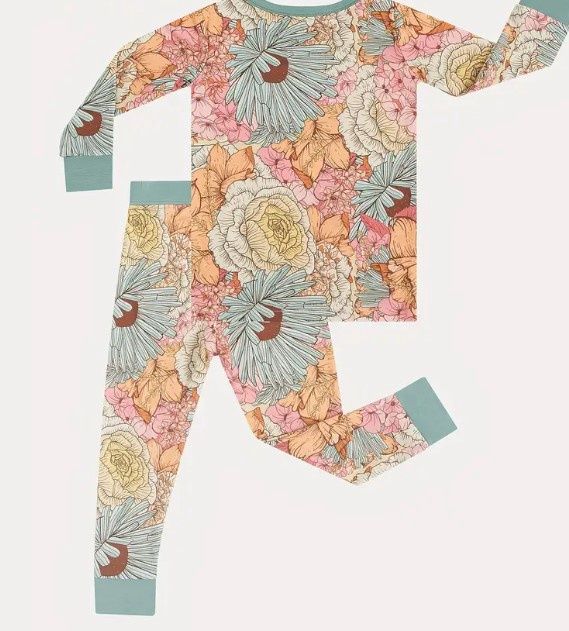 Fall Flowers Bamboo Set