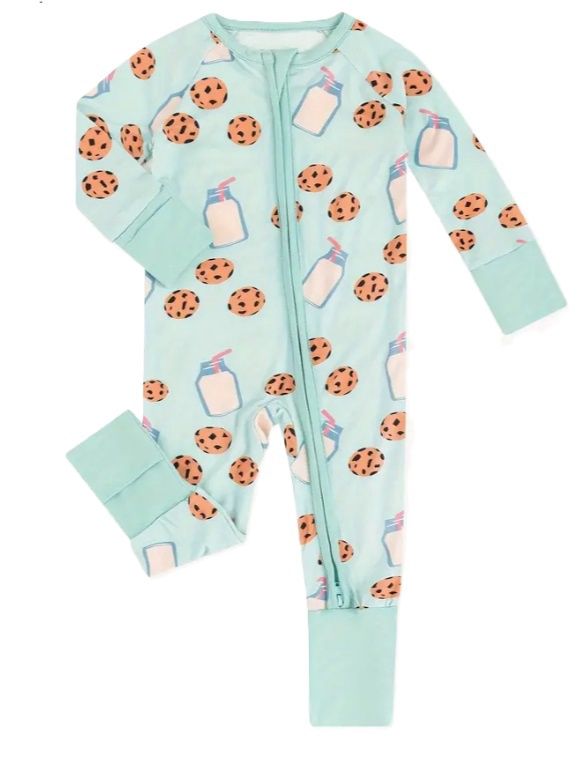 Milk and Cookies Bamboo Zippy