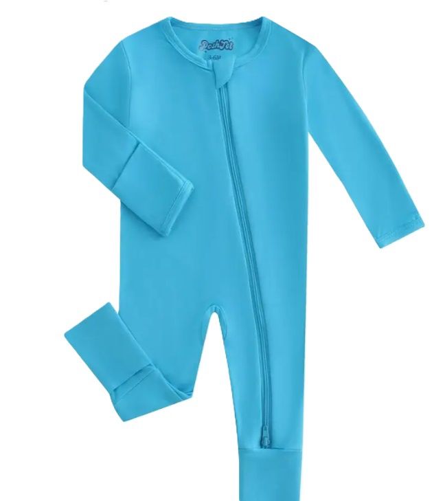Bright Blue Bamboo Zippy