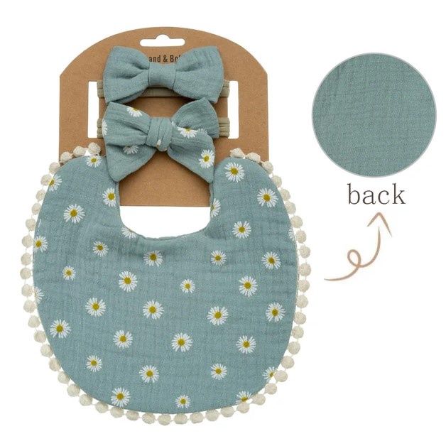 bib sets, Colour: Teal Daisy
