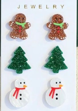 Ginger Bread Earring Set