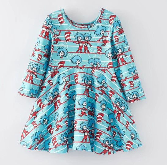 Dr Seuss Things Twirl Dress