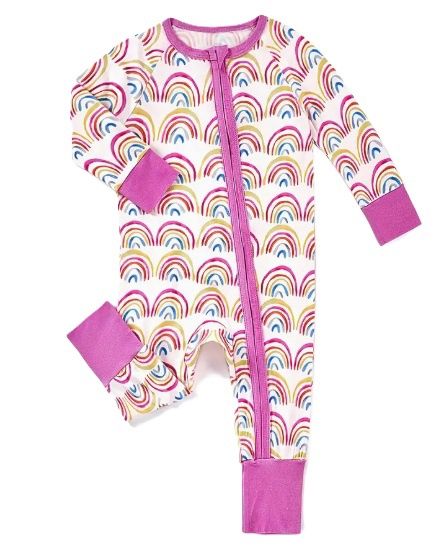 Fuschia Rainbow Bamboo Zippy