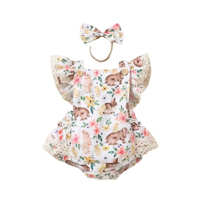 Bunny Ruffle Romper