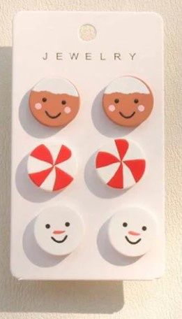 Peppermint Earring Set