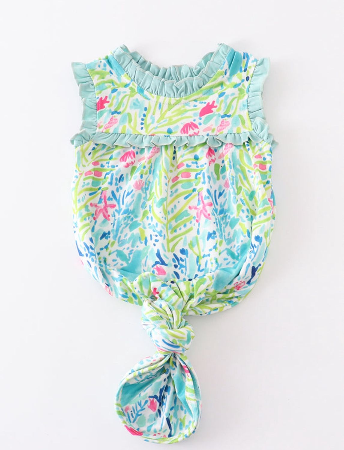 WATER COLOR TEAL GOWN