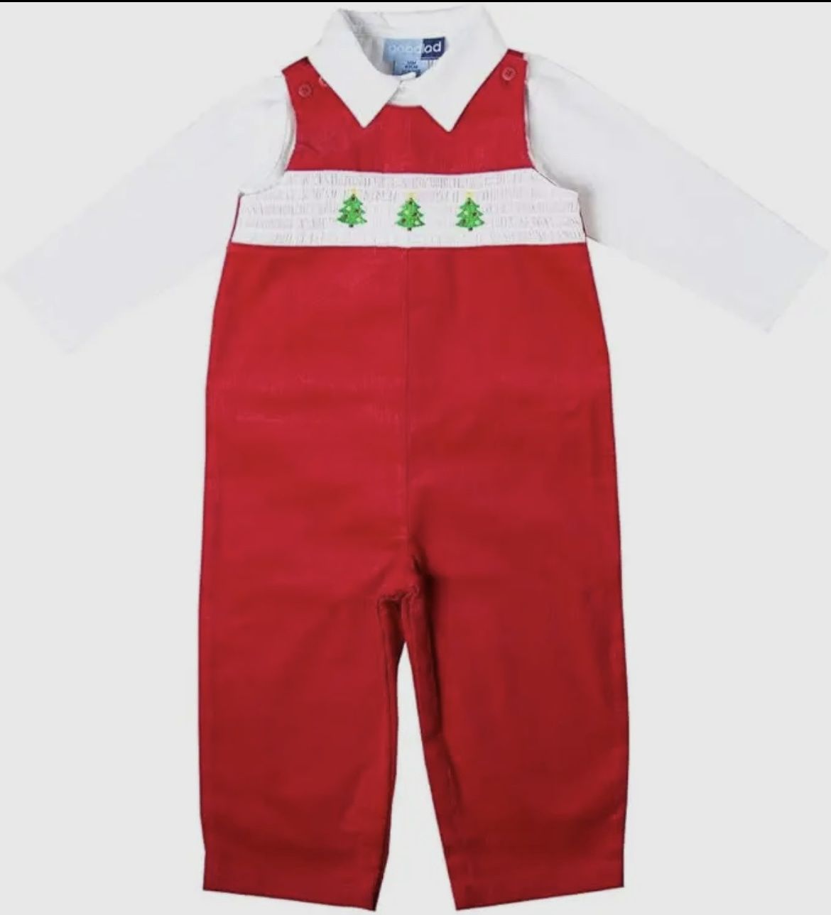 Smocked Red Coudoury Long All Set
