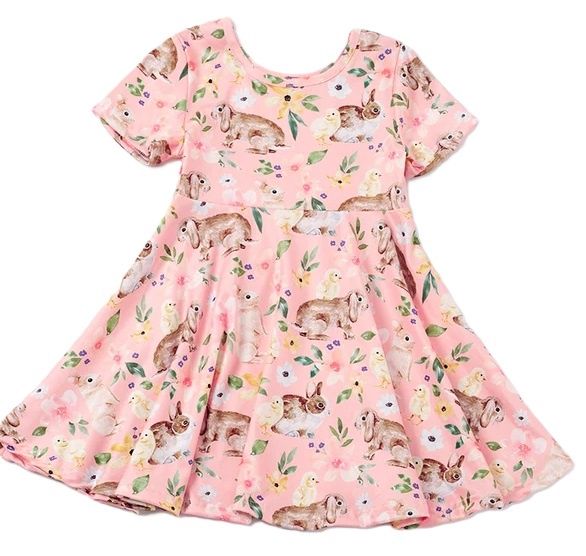 Easter Friends Twirl Dress