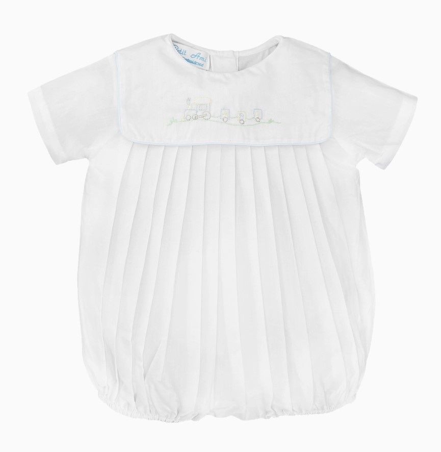 Embroidered Train Romper