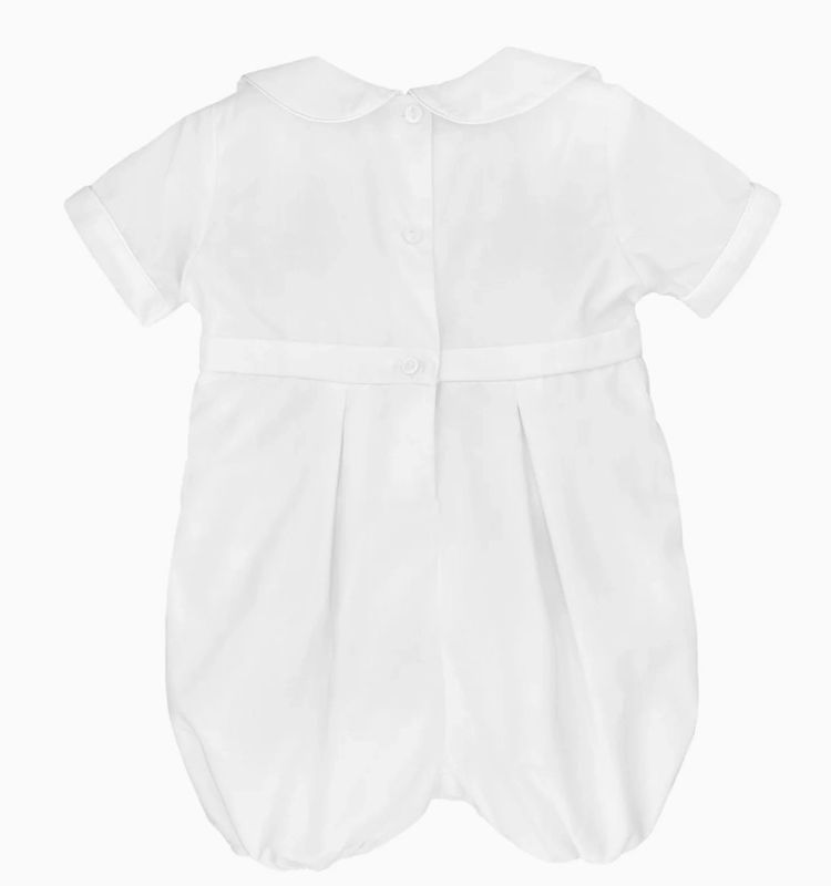 Embroidered Cross Christening Romper