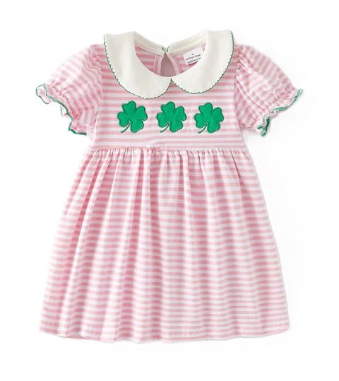 Pink Stripe Clover Dress