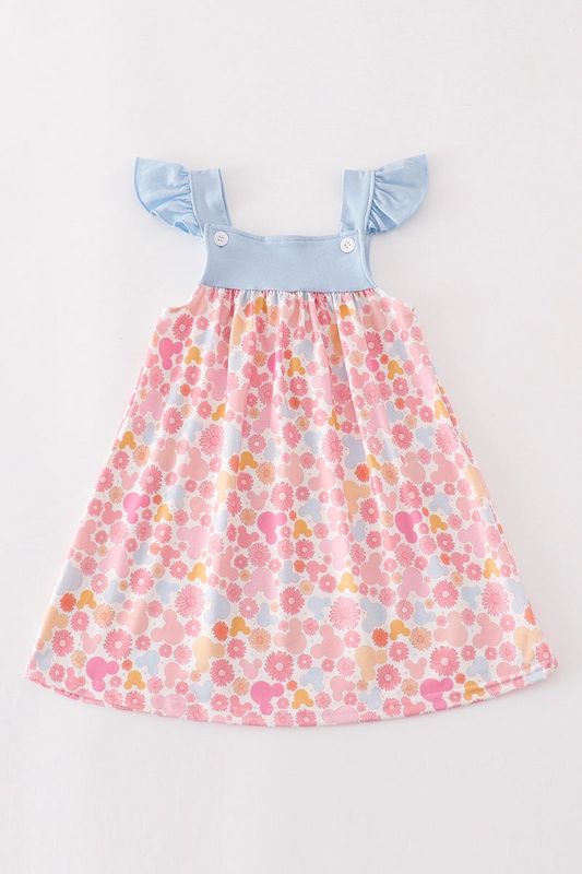 Pink Character Ruffle Dress