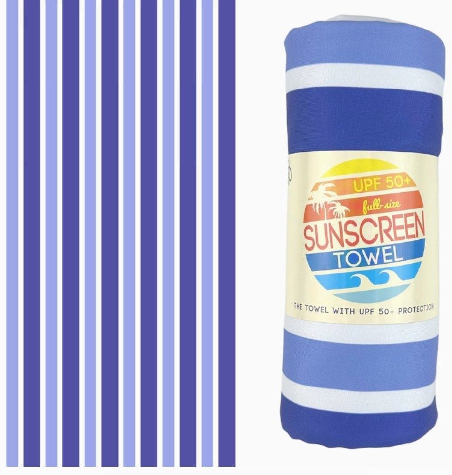 SPF Towel, COLOR: Purple Stripes