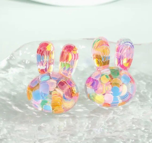 Confetti Bunny Earrings