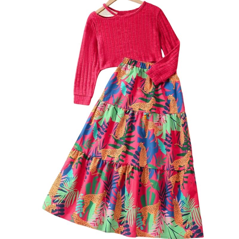 Tropical Tween Skirt Set