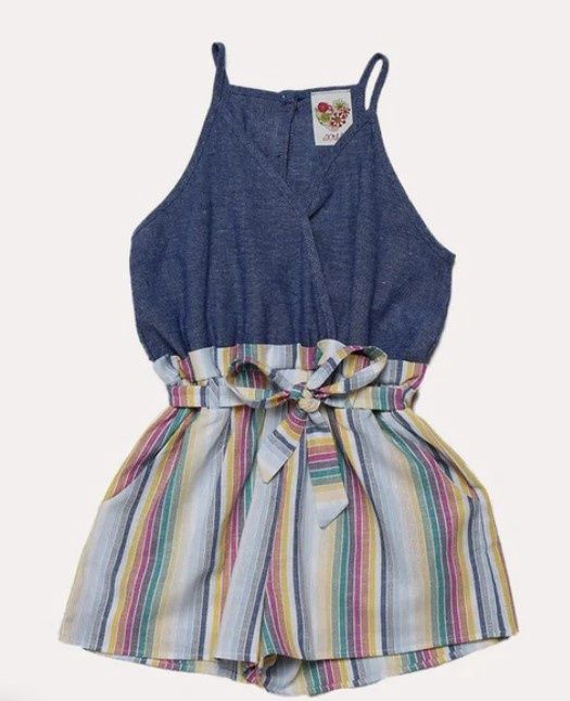 Chambray Stripe Romper