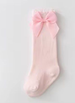 Knee High Bow Socks